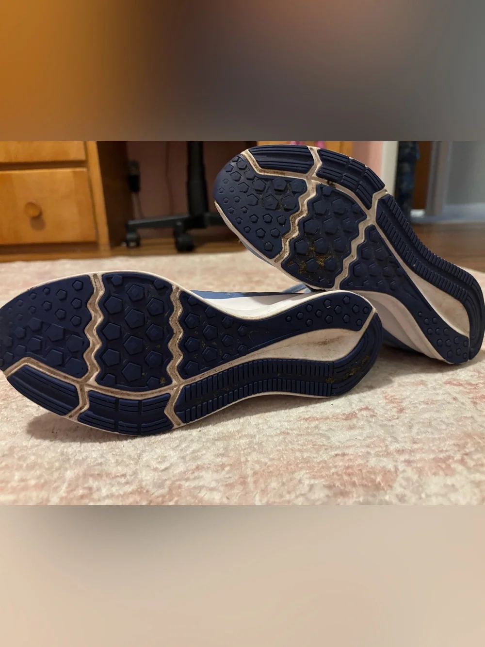 Kids Nike Shoes Blue Athletic Sneakers - Size 4.5